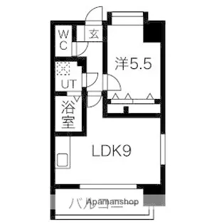 クロス天神南【7階】の間取り