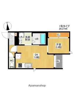 GRANDTIC HAVEN【1階】の間取り