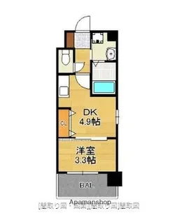 LINKCASA学研都市【7階】の間取り