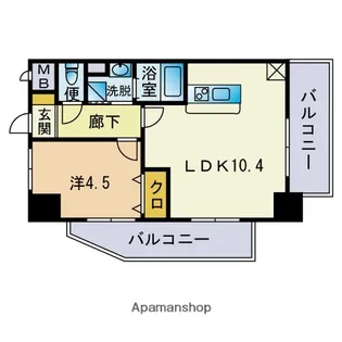 HF平尾レジデンス【12階】の間取り