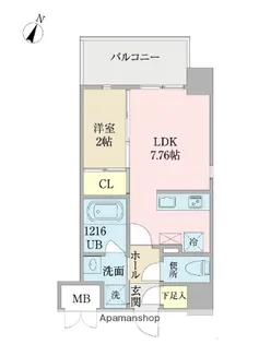 プロシード日赤通り【6階】の間取り