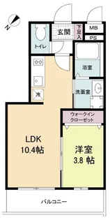 LIVECASA高宮【1階】の間取り