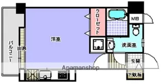 エステートモア高宮レーブ【6階】の間取り