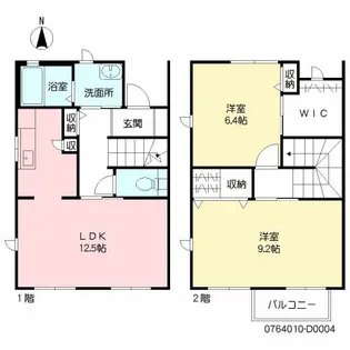 パークサイドテラス12 D棟【1階】の間取り