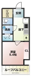 CREST西新【3階】の間取り