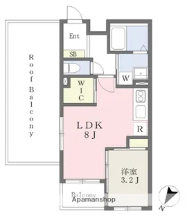 TRAVALORE高宮【5階】の間取り