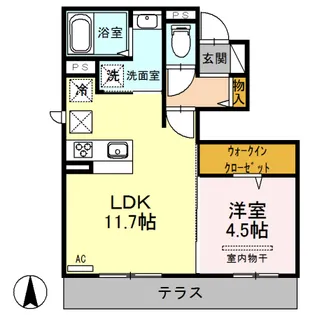 ROSETTA【1階】の間取り