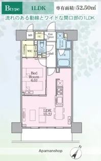 インシグニア渡辺通【7階】の間取り