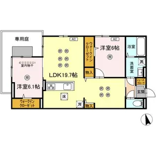 リトルノナチカ【1階】の間取り