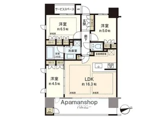パークホームズ大濠公園フロント【4階】の間取り