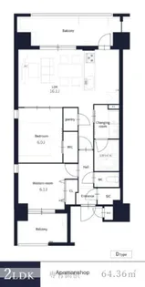 TONOクリスタル上人橋【4階】の間取り