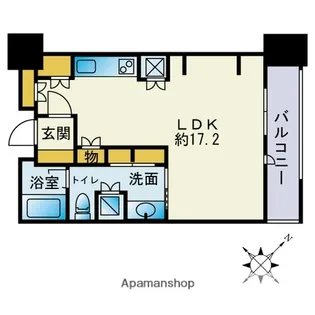 グランドメゾン福岡THE CENTRAL LUXE【7階】の間取り