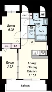 レフィナード博多【1階】の間取り