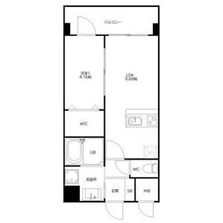 ラシュール・イン寺塚【5階】の間取り