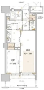 アクタス博多グランミライ【2階】の間取り