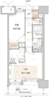 アクタス博多グランミライ【5階】の間取り