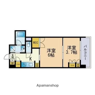 1LDKの間取り画像