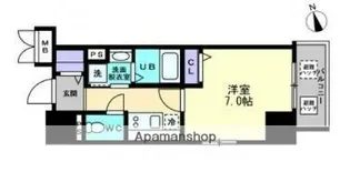 アルファレガロ大橋【6階】の間取り