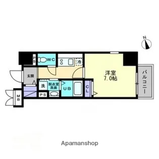 アルファレガロ大橋【12階】の間取り