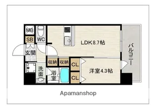 OH OHASHI BLD.【6階】の間取り