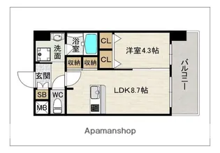 OH OHASHI BLD.【5階】の間取り