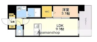 D.CLAREST MELDIA早良街道【4階】の間取り