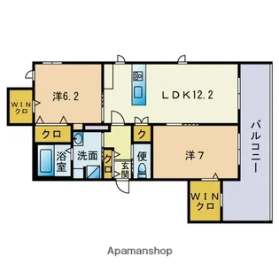ルミナス・フラット弥生【2階】の間取り