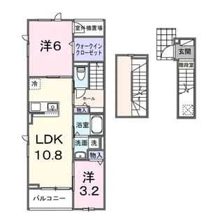 ポルト ボヌール【3階】の間取り