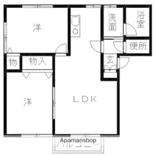 エスフォレスト A棟【2階】の間取り