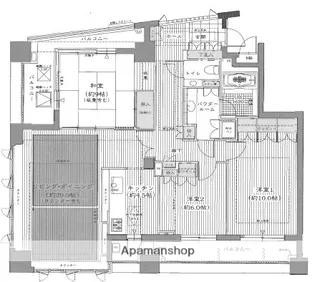 グランドヒルズ大濠一丁目【4階】の間取り