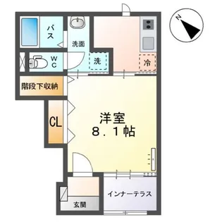 トレアニシア【102号室】の間取り