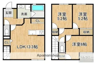 SOYO TERRACE 荒江【1階】の間取り