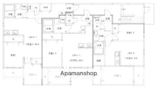 プレステージ長住【1階】の間取り