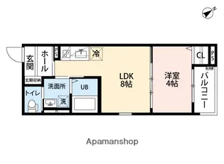 robot home 竹下【2階】の間取り