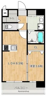 RESIAS ONE TENJINMINAMI BLDG【7階】の間取り