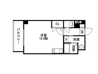 スーペリアニューハイム薬院【5階】の間取り