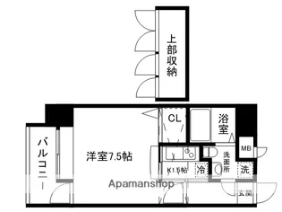 エステート・モア・白金クロス【7階】の間取り