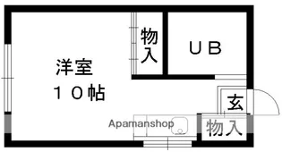 薬院ホワイトビル【6階】の間取り