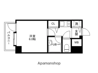 ピュアドームエスタシオ高宮【10階】の間取り