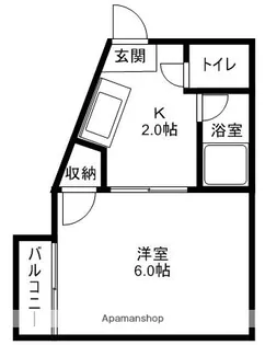 スカイハイツ大橋51【1階】の間取り