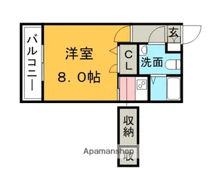 エステートモア天神倶楽部【11階】の間取り