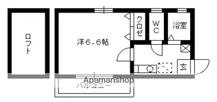 パークサイド友丘【1階】の間取り