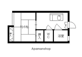 コーポ桜坂【2階】の間取り