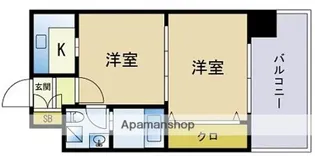 エステートモア平尾センティモ【13階】の間取り