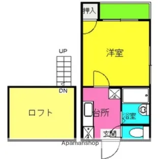 シキタトゥーリ1【2階】の間取り
