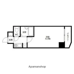 ソシエール高宮【4階】の間取り