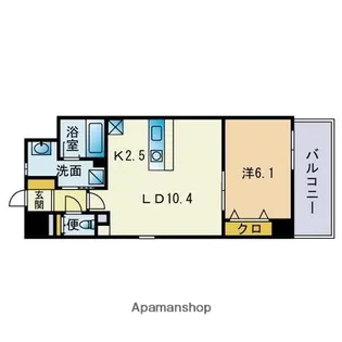 アーバス大手門【8階】の間取り