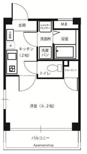 イルネージュ高砂【4階】の間取り