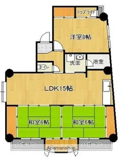 セルダム高砂【3階】の間取り
