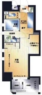 アクタス天神アネックスⅡ【7階】の間取り